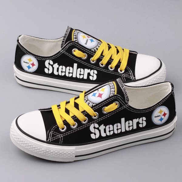 NFL Pittsburgh Steelers Repeat Print Low Top Sneakers