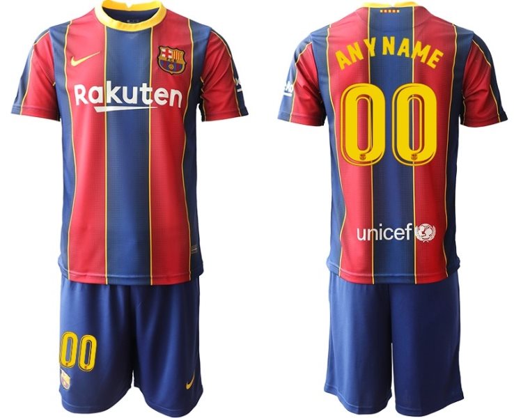 2020-21 Barcelona Customized Home Soccer Men Jersey
