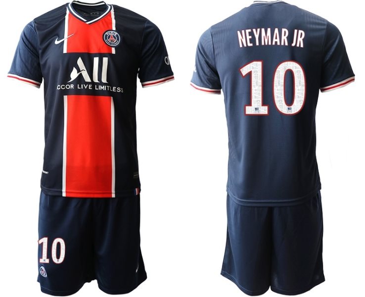 2020-21 Paris Saint-Germain 10 NEYMAR JR Home Soccer Men Jersey