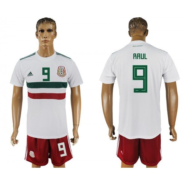 Mexico 9 RAUL Away 2018 FIFA World Cup Soccer Men Jersey