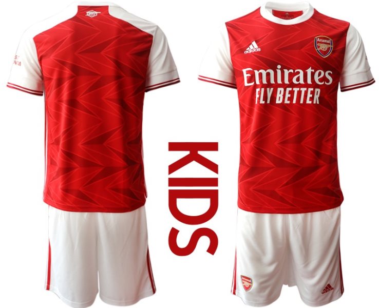2020-21 Arsenal Home Soccer Kids Jersey