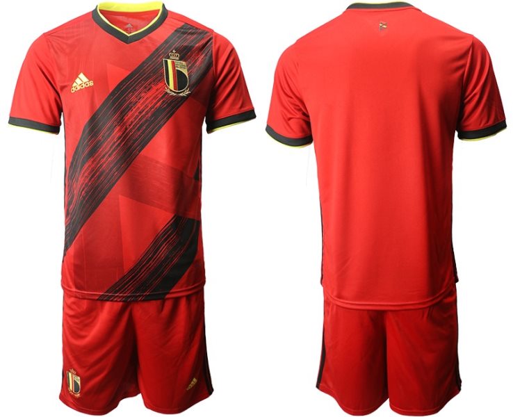 Belgium Blank Euro 2021 Red Soccer Men Jersey
