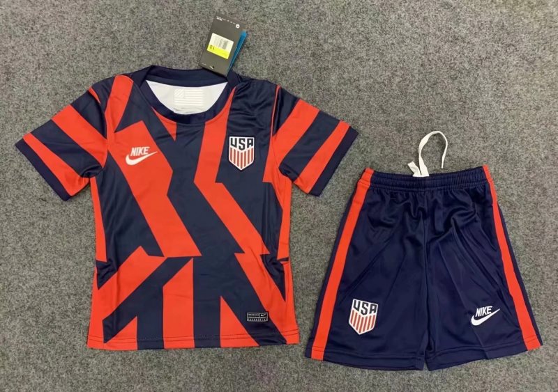 2021 Team USA Away Soccer Kids Jersey
