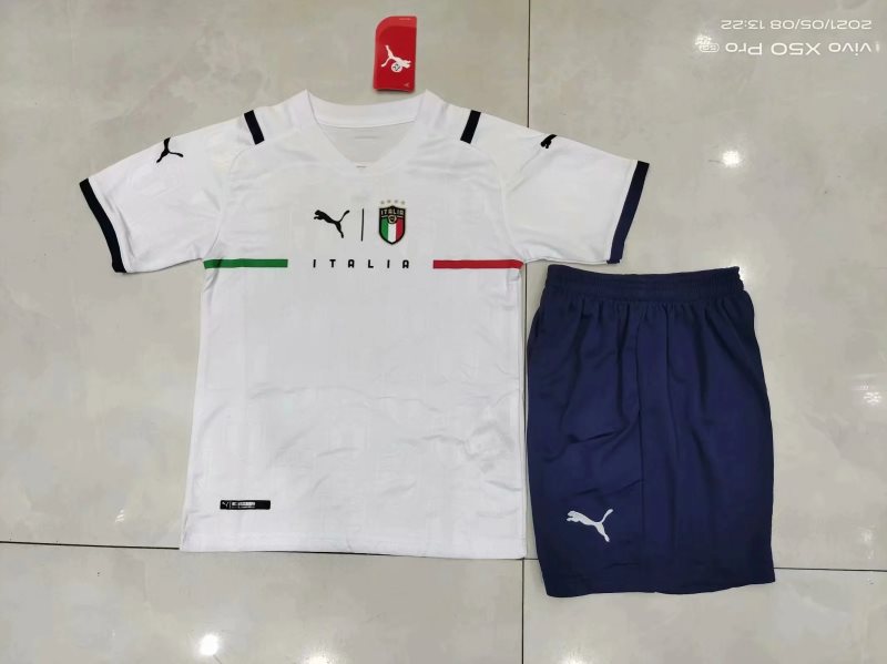 2021 Team Italy Away Kids Kit