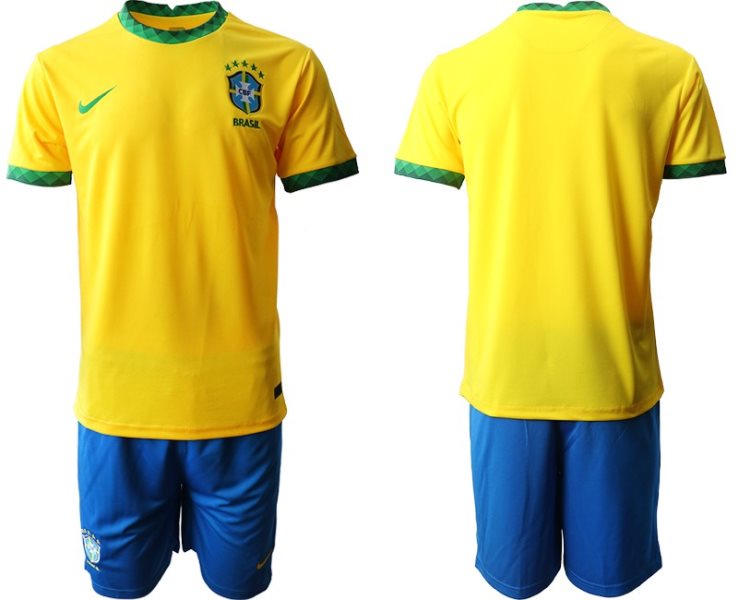 2020-21 Brazil Home Soccer Men Jersey