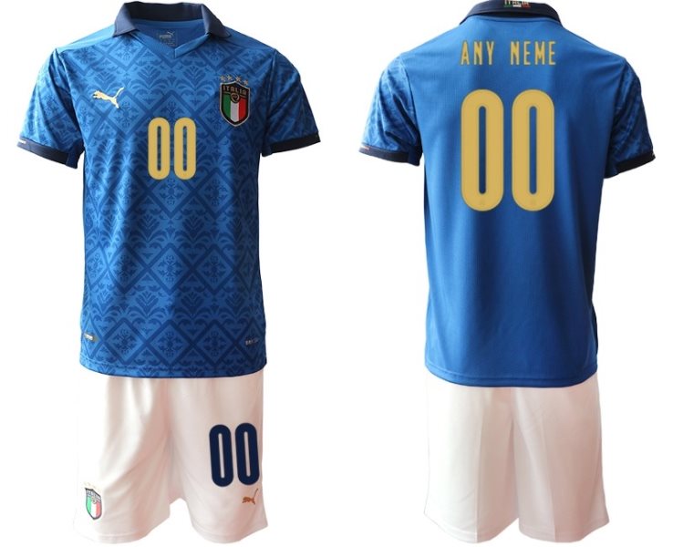 2020-21 Italy Customized Home Soccer Men Jersey