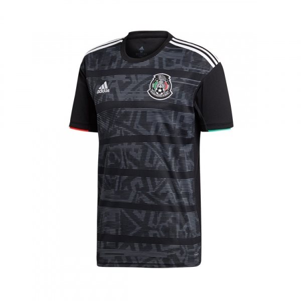 Mexico 2019 Gold Cup Black Adidas Soccer Men Jersey