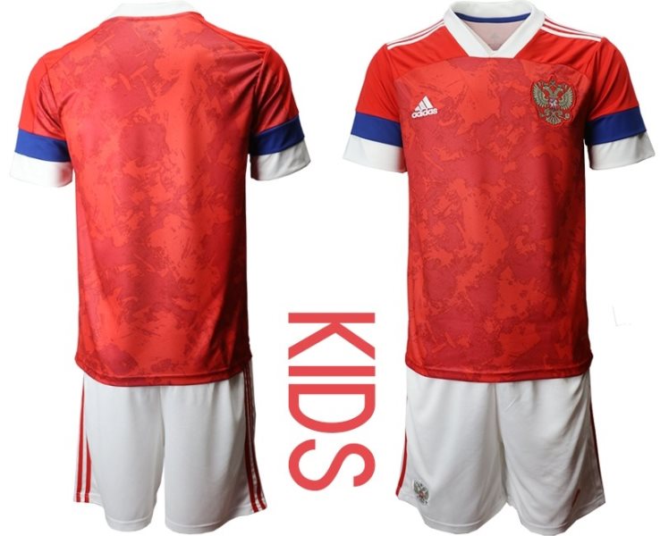 2020-21 Russia Home Soccer Kids Jersey