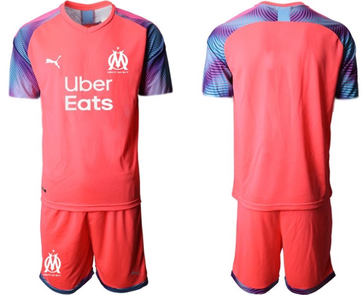 2020-21 Marseilles Pink Goalkeeper Soccer Men Jersey
