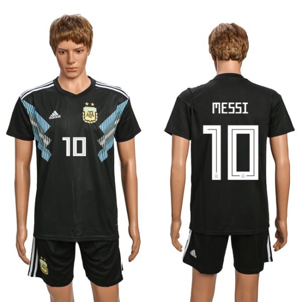 Argentina 10 MESSI Away 2018 FIFA World Cup Soccer Men Jersey