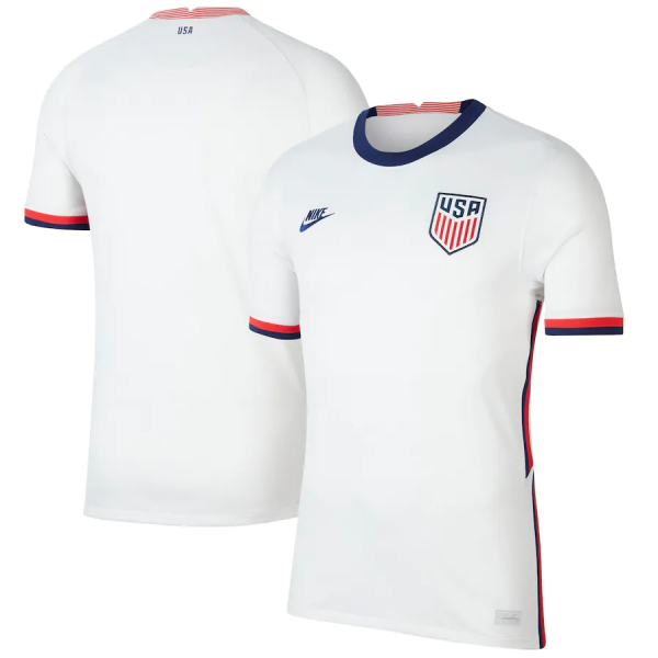 2020-21 USA Home White Thailand Soccer Men Jersey