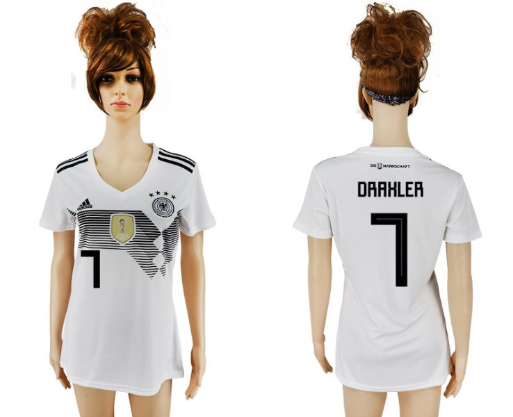 Soccer Germany 7 DRAHLER Home 2018 FIFA World Cup Women Jersey