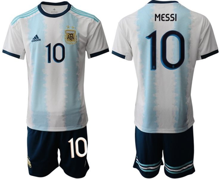 2019-20 Argentina 10 MESSI Home Soccer Men Jersey