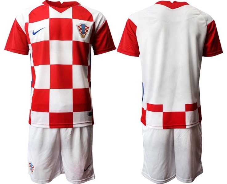 2020-21 Croatia Home Soccer Men Jersey