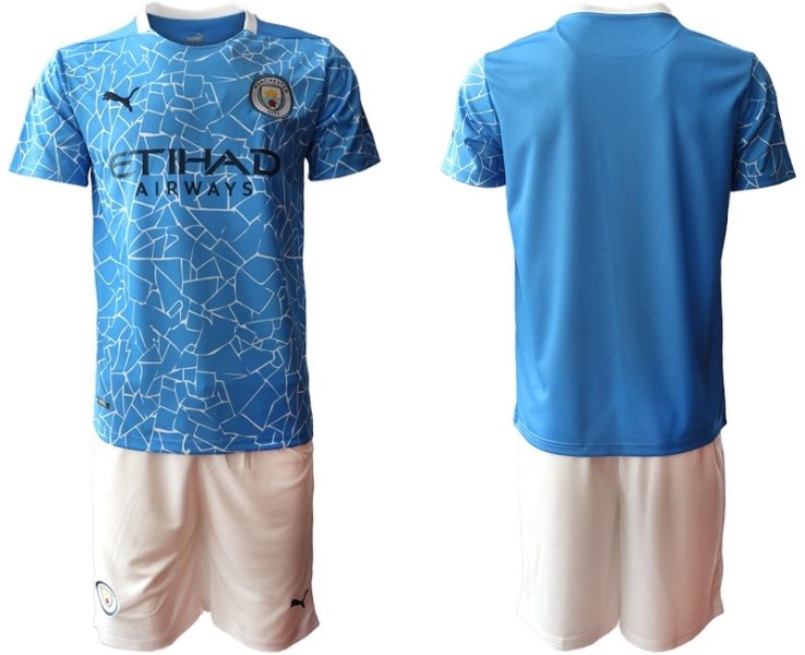 2020-21 Manchester City Home Soccer Men Jersey
