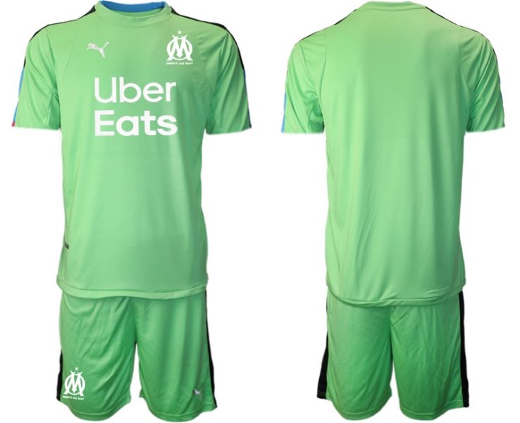 2020-21 Marseilles Fruit Green Goalkeeper Soccer Men Jersey