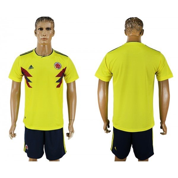 Colombia Home 2018 FIFA World Cup Soccer Men Jersey