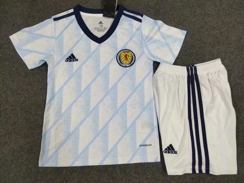 2021 Team Scotland Home Soccer Kids Kit