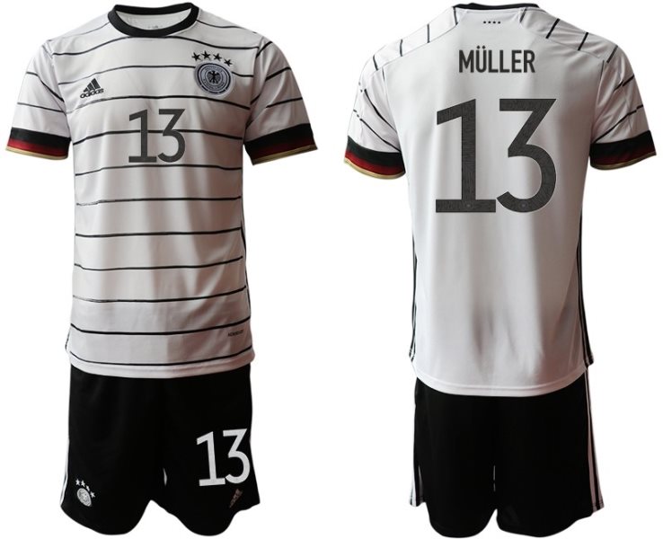 2020-21 Germany 13 Muller Home Soccer Men Jersey