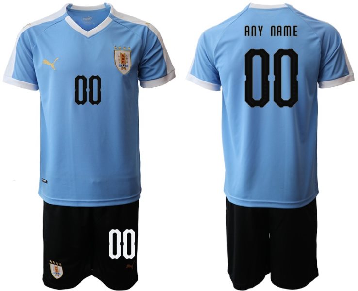 2019-20 Uruguay Customized Home Soccer Men Jersey