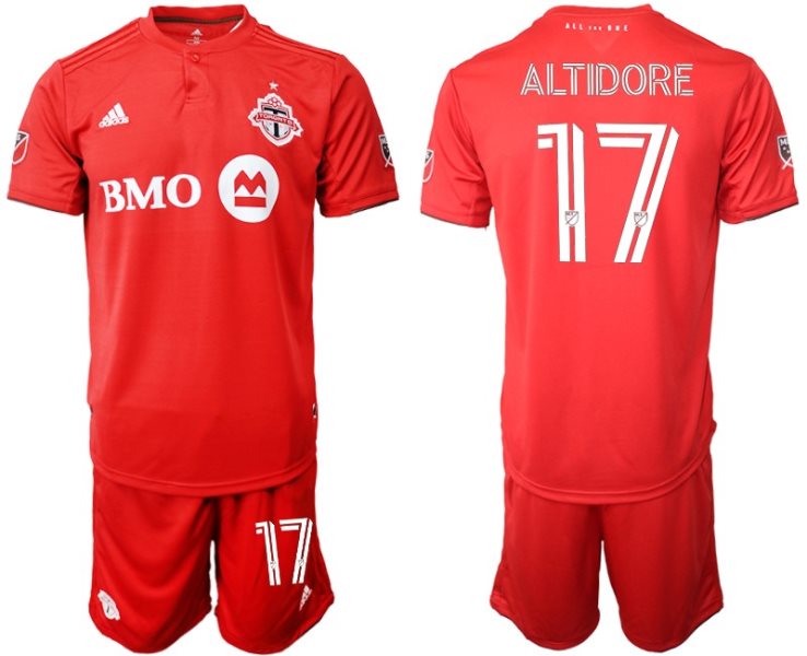 2020-21 Toronto FC Red Home 17 Jozy Altidore Soccer Men Jersey