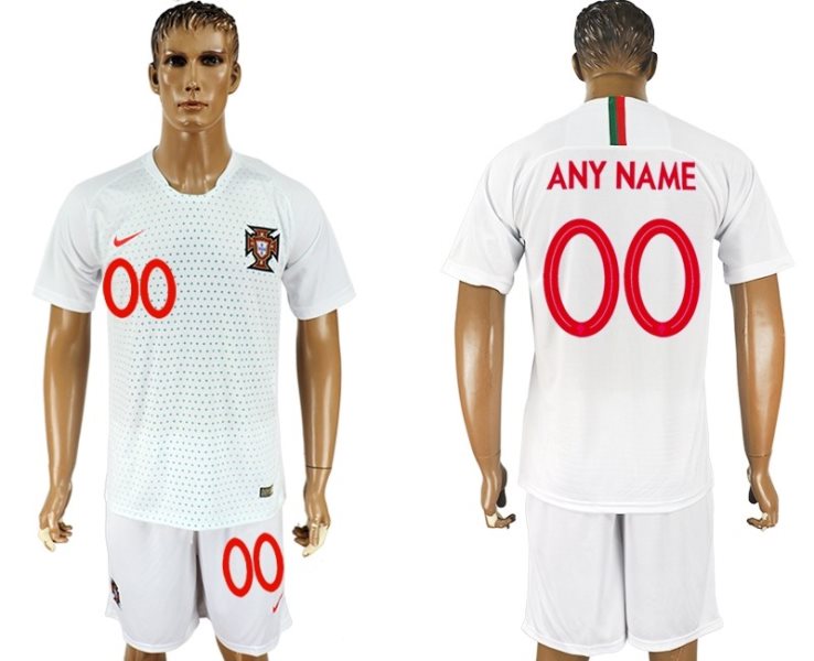 Portugal Away 2018 FIFA World Cup Customized Men Jersey