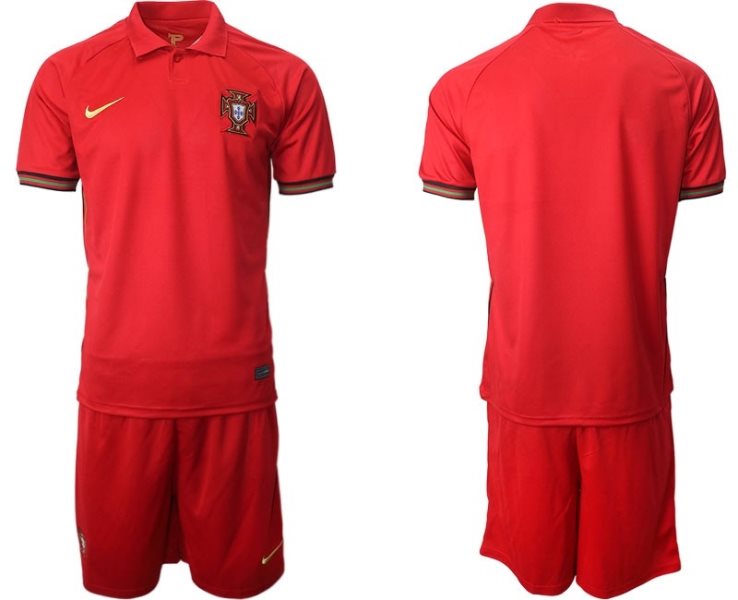 2020-21 Portugal Home Soccer Men Jersey