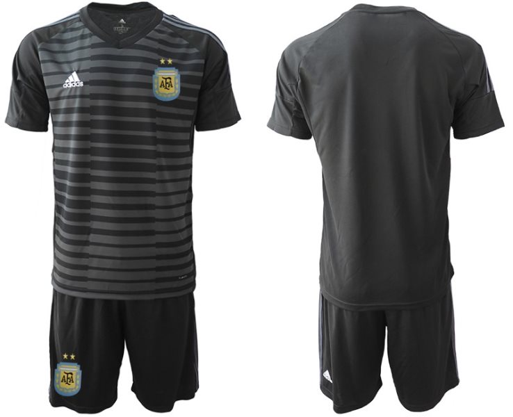 2019-20 Argentina Black Goalkeeper Soccer Men Jersey