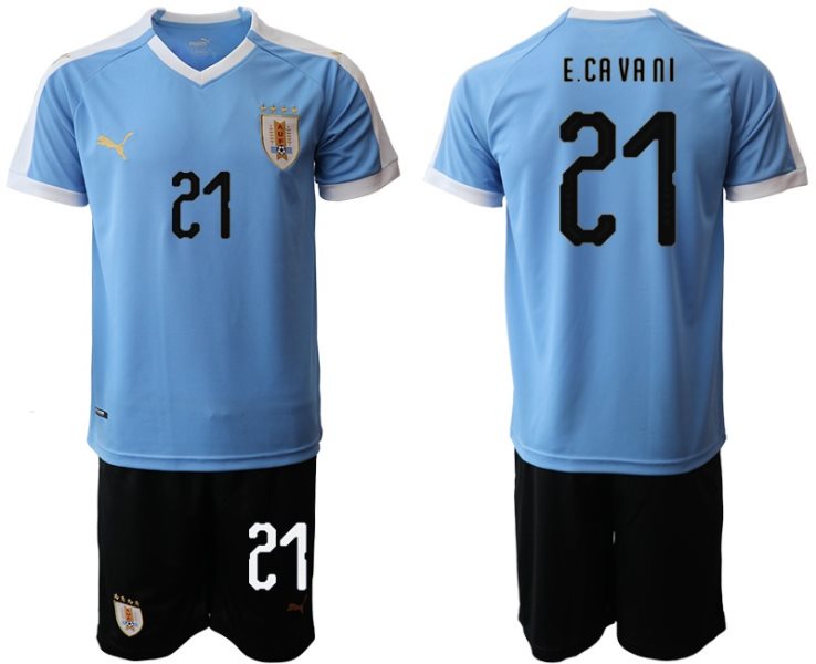 2019-20 Uruguay 21 ECA VA NI Home Soccer Men Jersey