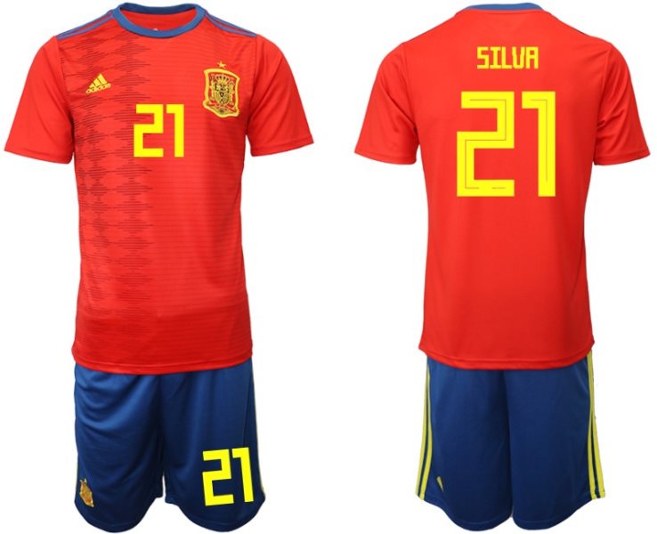 2019-20 Spain 21 SILUA Home Soccer Men Jersey