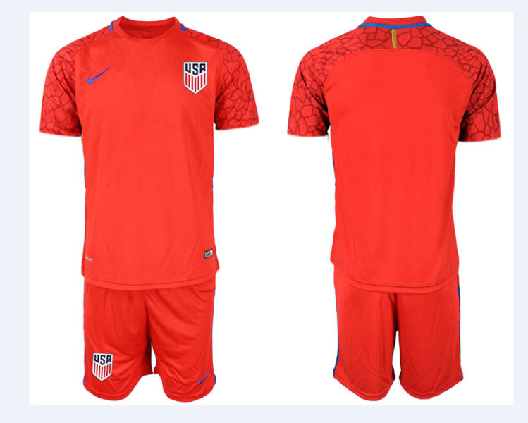 2020-2021 USA New Season Red Soccer Home Men Jersey