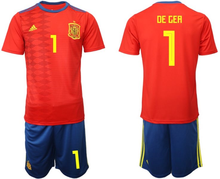 2019-20 Spain 1 DE GEA Home Soccer Men Jersey
