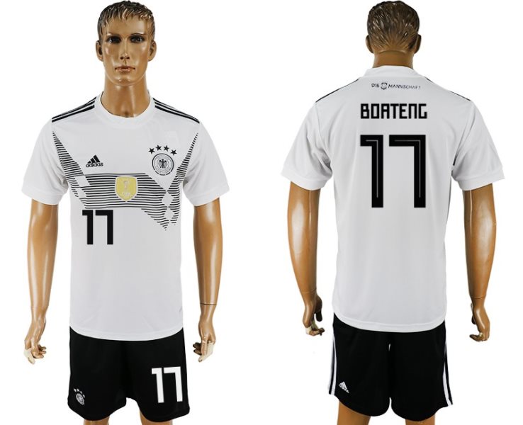 Germany 17 BOATENG Home 2018 FIFA World Cup Soccer Jersey