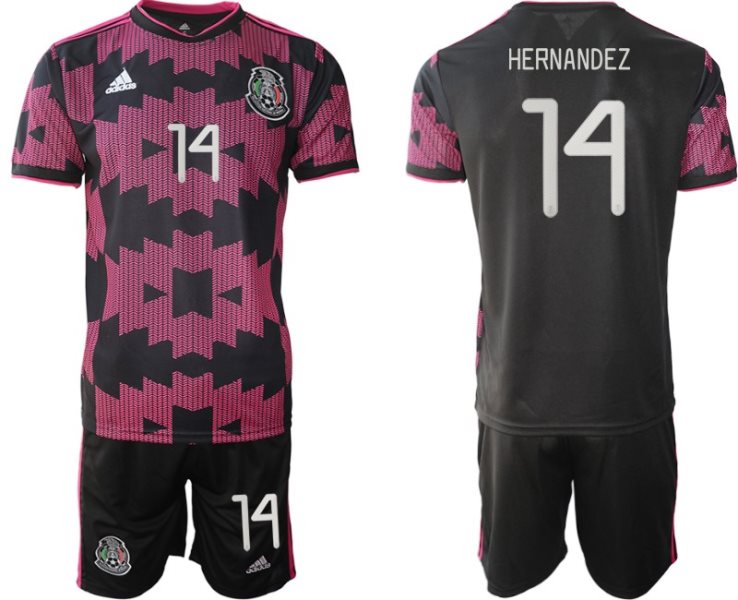 2020-21 Mexico 14 Hernandez Soccer Men Jersey