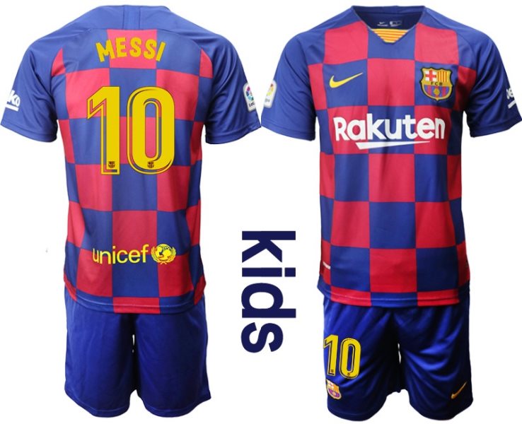 2019-20 Barcelona 10 MESSI Home Soccer Youth Jersey