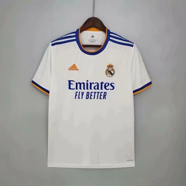 2021-22 LA LIGA Real Madrid White Soccer Home Men Jersey