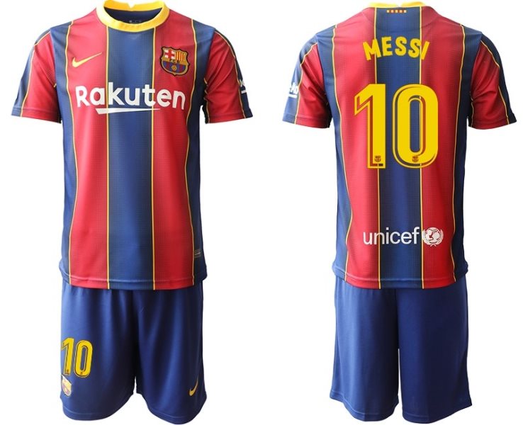 2020-21 Barcelona Barcelona 10 MESSI Home Soccer Men Jersey