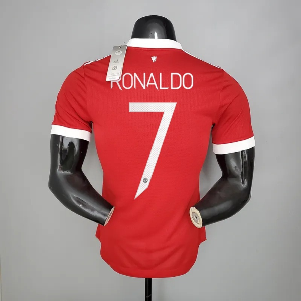 21_22 Manchester United 7 RONALDO Player Version Home Jersey CHAMPIONS LEAGUE NUMBER