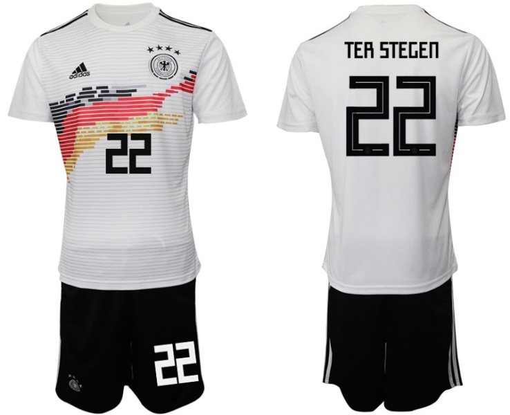 2019-20 Germany 22 TER STEGEN Home Soccer Men Jersey