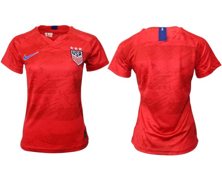 2019-20 USA Away Thailand Soccer Women Jersey