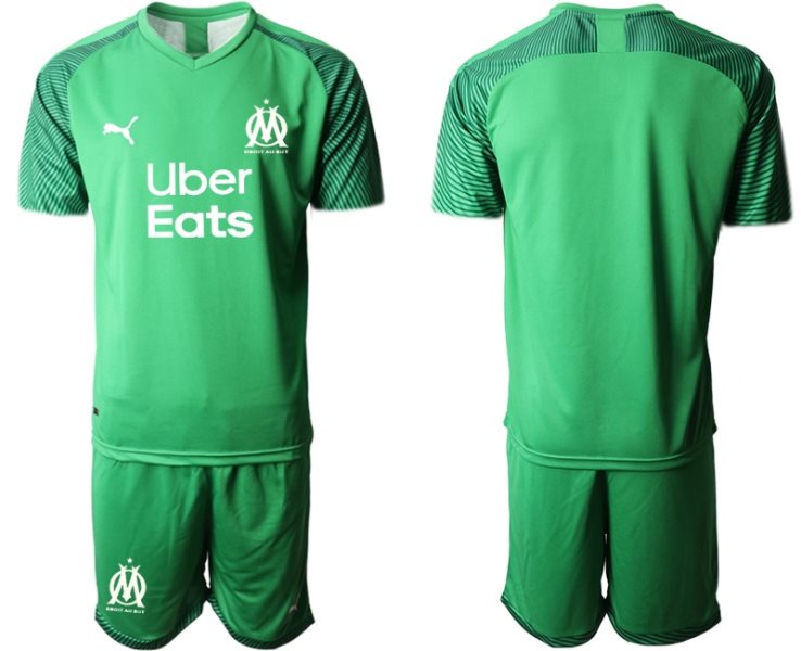 2020-21 Marseilles Green Goalkeeper Soccer Men Jersey