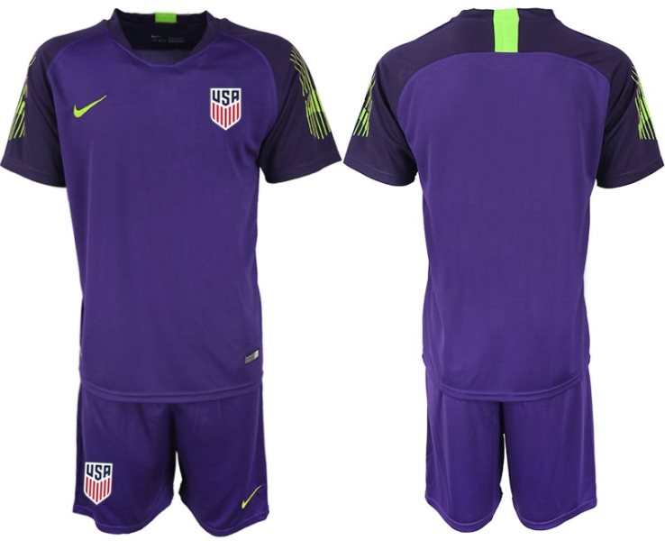 2019-20 USA Purple Goalkeeper Soccer Men Jersey