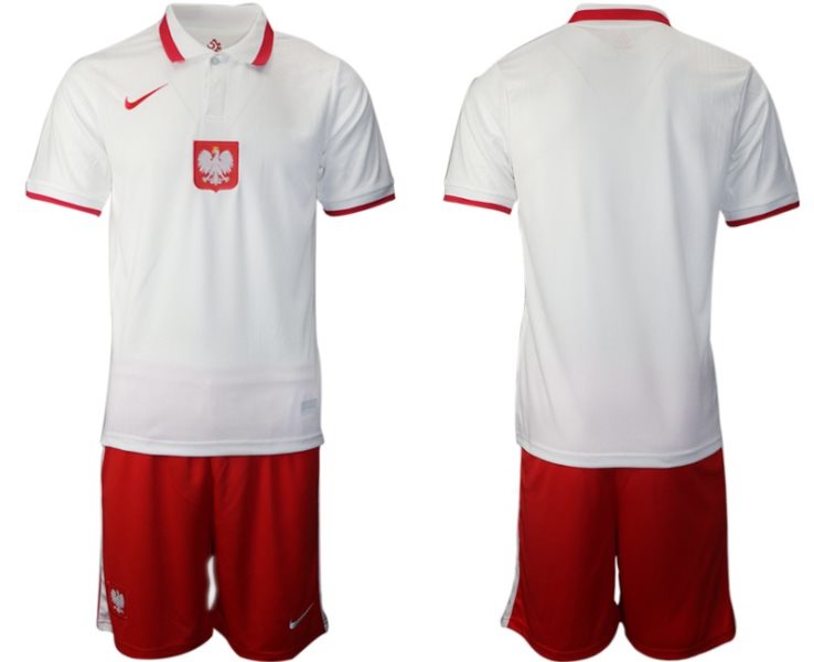 Poland Blank Euro 2021 White Soccer Men Jersey