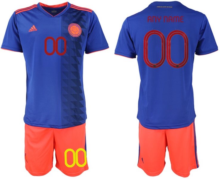 2019-20 Colombia Customized Away Soccer Men Jersey