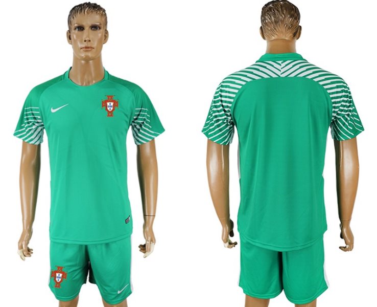 Portugal Green Goalkeeper 2018 FIFA World Cup Soccer Men Jersey
