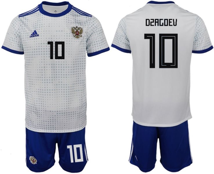 Russia 10 OZAGOEV Away 2018 FIFA World Cup Soccer Men Jersey