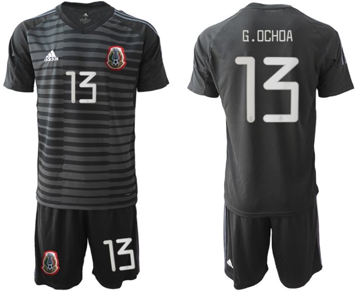 2019-20 Mexico 13 G.OCHOA Black Goalkeeper Soccer Men Jersey