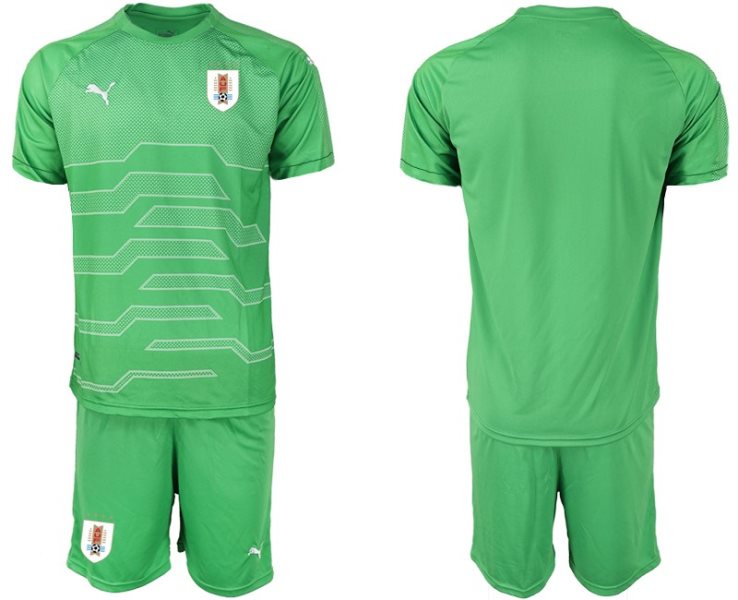 2019-20 Uruguay Green Goalkeeper Soccer Men Jersey