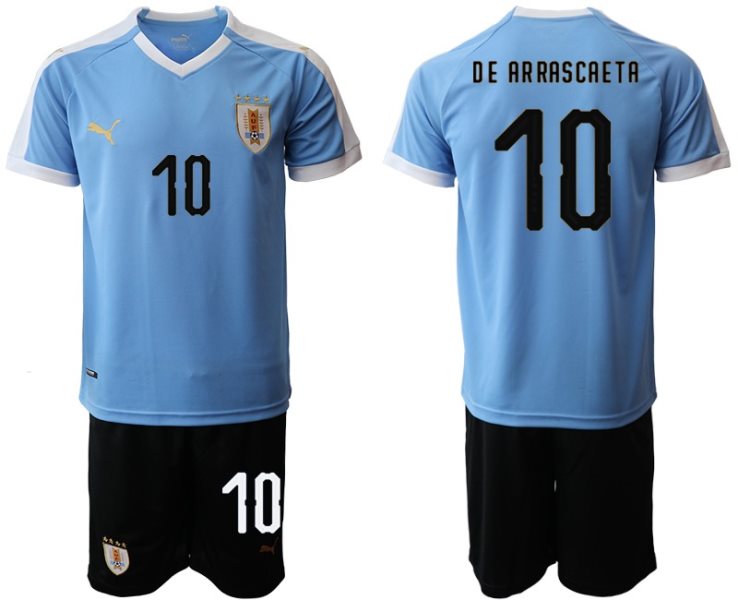 2019-20 Uruguay 10 DE AR RASCAE TA Home Soccer Men Jersey