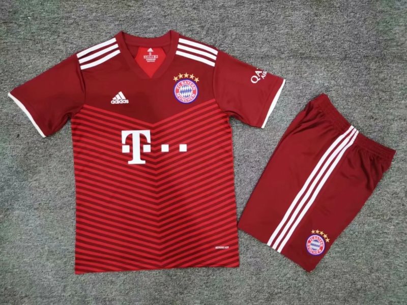 2021_22 Bayern Munich Home Soccer Men Jersey Kits